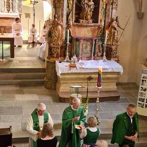 Vor 60 Jahren feierte Pater Koloman OSB seine Primiz in der Pfarrkirche Deutschfeistritz.